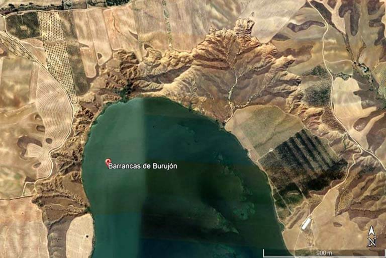 Barrancas de Burujón, Toledo (Google earth 2021-12-16)