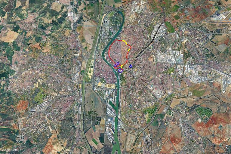 Sevilla y Murallas (Google earth 2024-10-10)