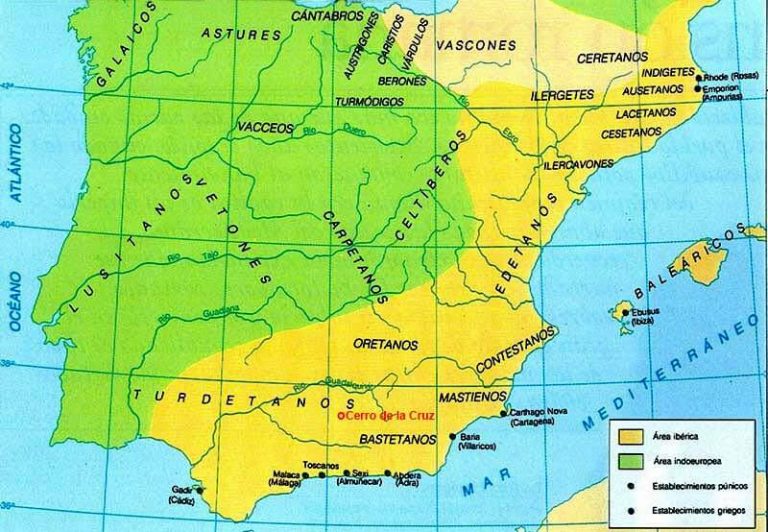Mapa de situación de El Cerro de la Cruz, Almedinilla