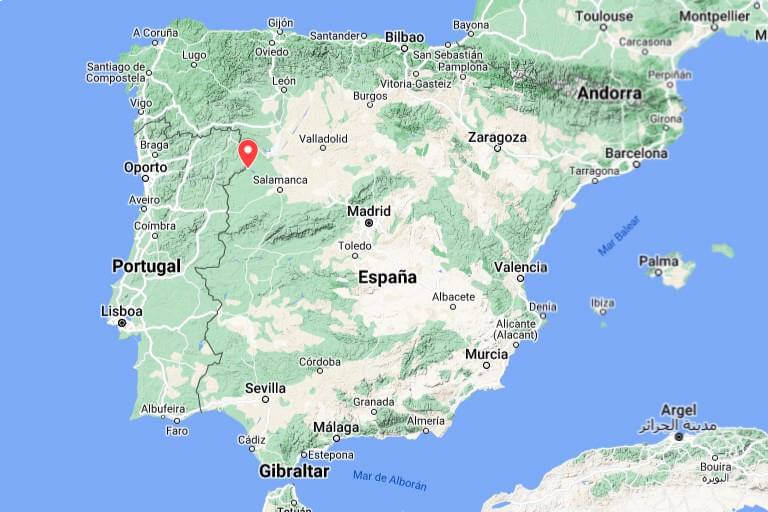 Mapa de situación de la Posada de Doña Urraca, Fermoselle (Google maps 2024-12-05)