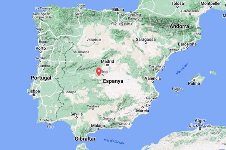 Santa Maria de Melque, Toledo (Google maps 2022-08-24)