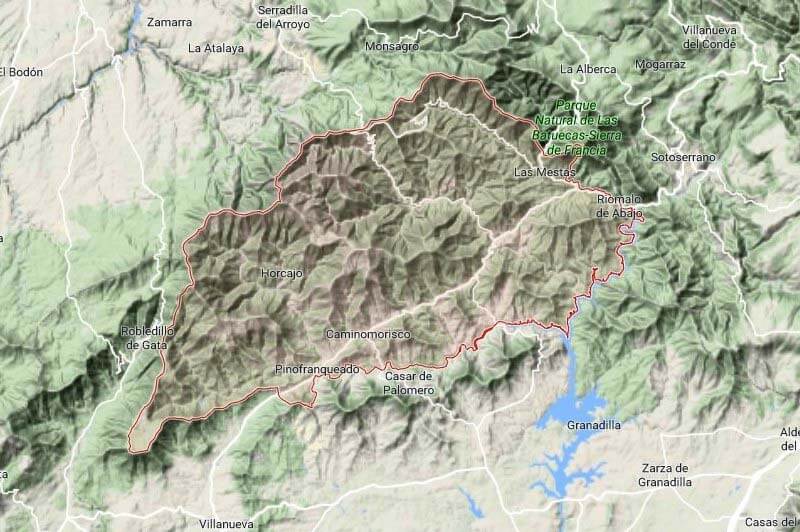 Las-Hurdes-Comarca-(Google-maps-2018-07-25)