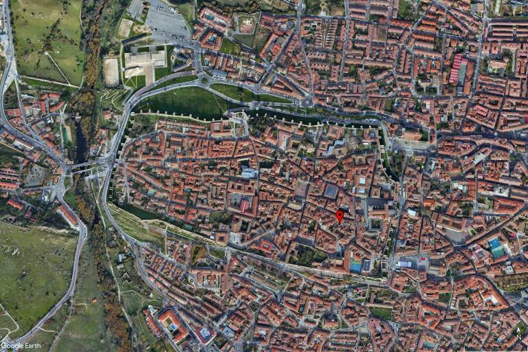 Localizacion de la Hospederia Antika Snoga, Avila (Google earth 2025-06-30)