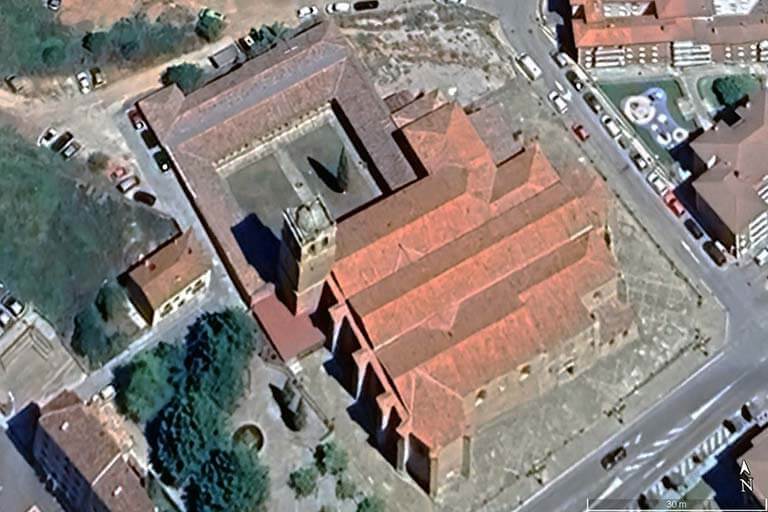 Concatedral de San Pedro, Soria (Google-earth-2024-03-11)