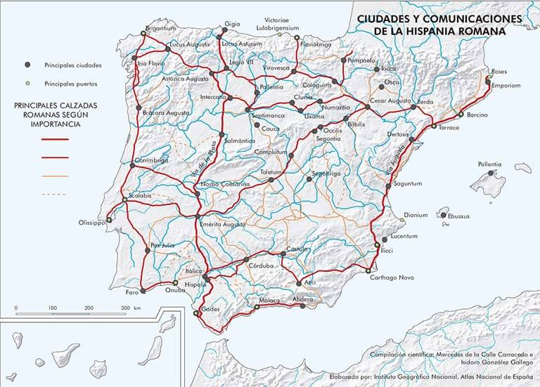 Espana_Ciudades-y-comunicaciones-de-la-Hispania-romana_2014_mapa_15009