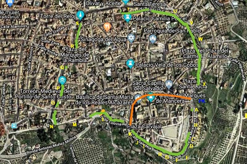 Ubeda muralla (Google maps 2019-02-13)