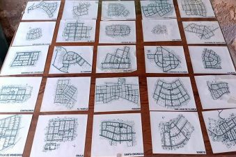 Planos de las Poblados de Colonizacion Agraria de Los Monegros (Huesca, Zaragoza)
