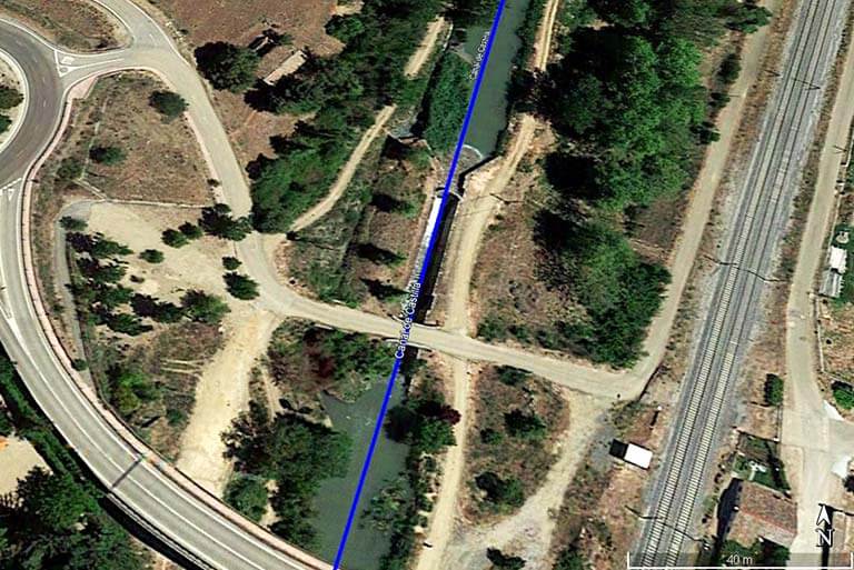 Canal de Castilla. Esclusa 39 (Google earth 2022-01-22)
