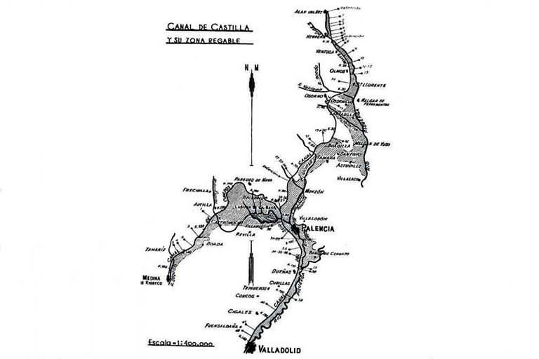 Canal de Castilla y su zona regable