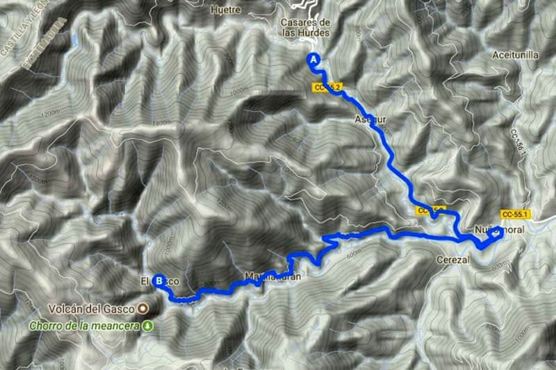 Ruta-El-Gasco-(Google-maps-2018-07-21)