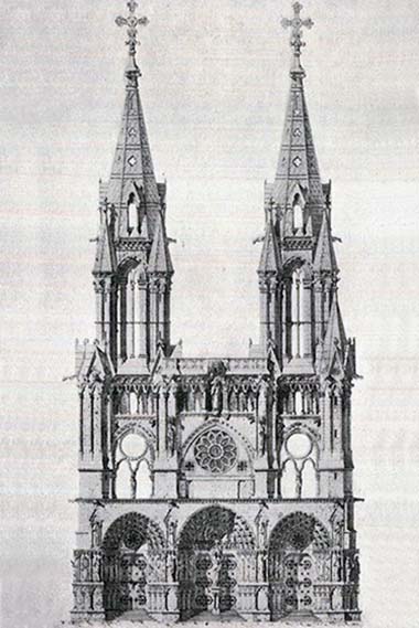 Catedral de Cuenca, proyecto fachada