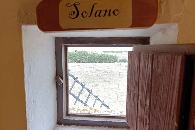 Interior de un molino de viento de La Mancha