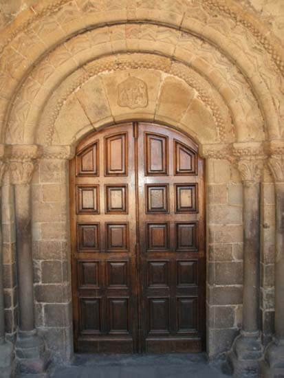 Iglesia de San Nicolás de Villoria. Puerta románica