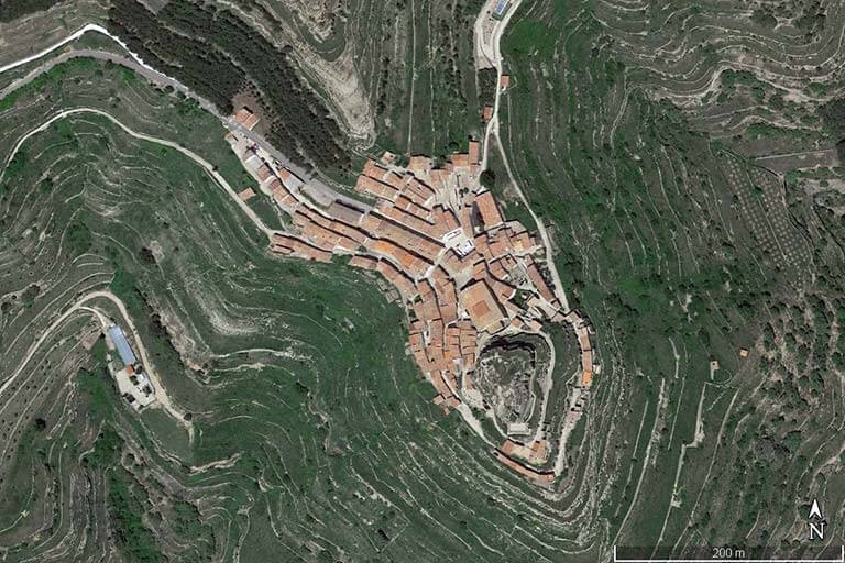 Ares del Maestre, Castello (Google earth 2023-04-02)