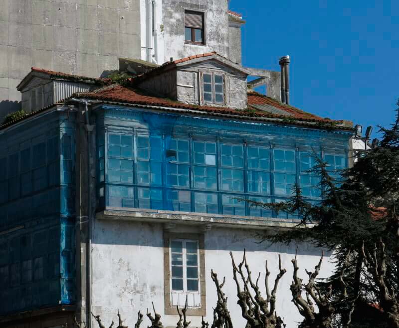 Casas del barrio antiguo de A Coruña
