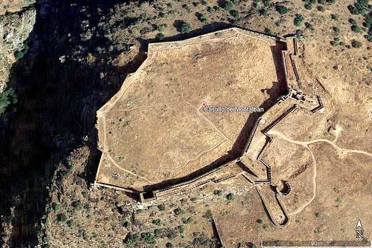 Castillo de Montalban, Toledo (Google earth 2021-11-09)