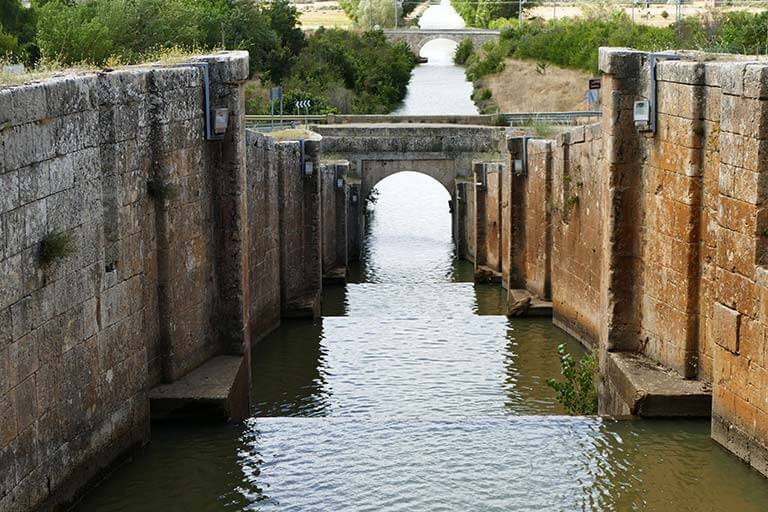 Canal de Castilla. Zona de Fromista