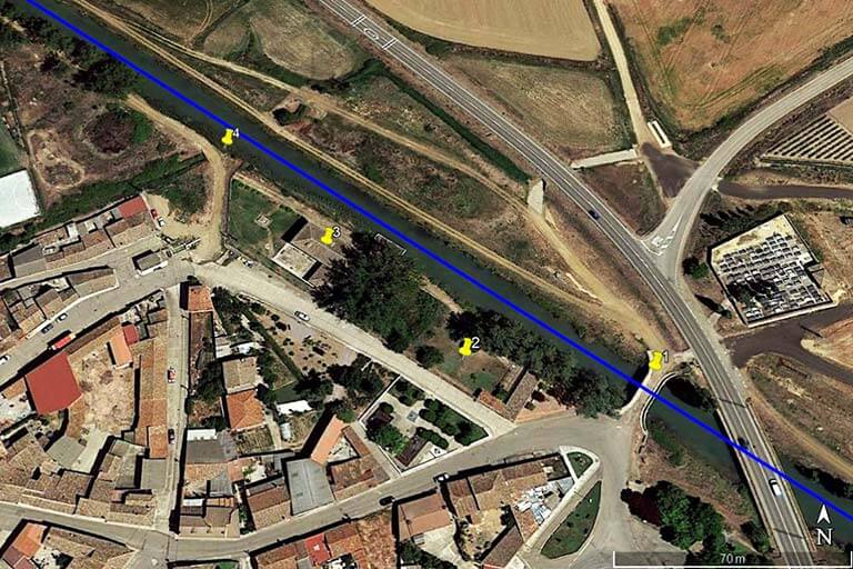 Canal de Castilla. Villaumbrales (Google earth 2022-01-27)