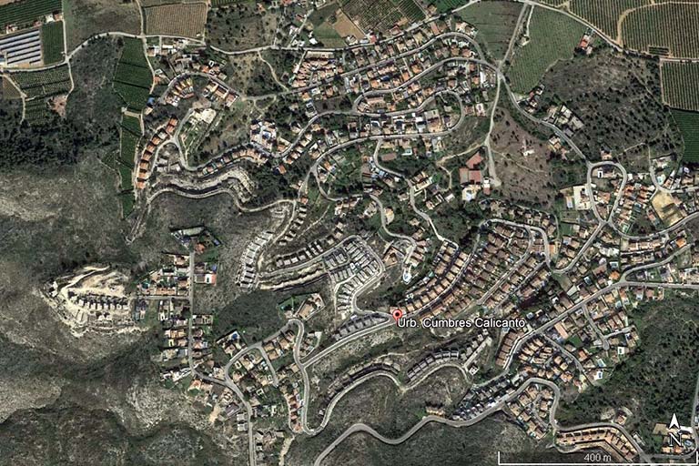 Urbanización Cumbres Calicanto, Valencia (Google earth 2023-12-02)